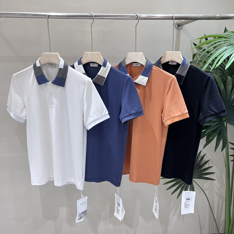 [maibia] Japanese simple and versatile polo shirt p6661# ZZL