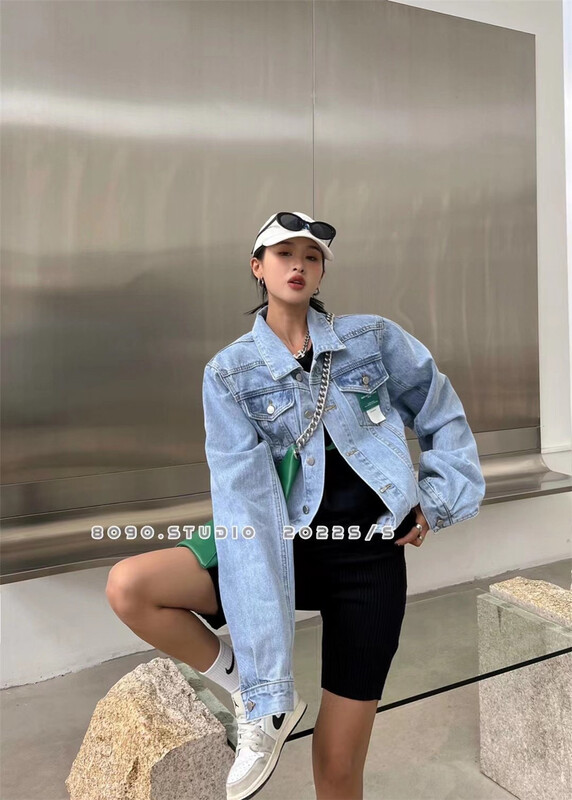 New year in early spring! [8090] fashionable classic denim coat n9033# L