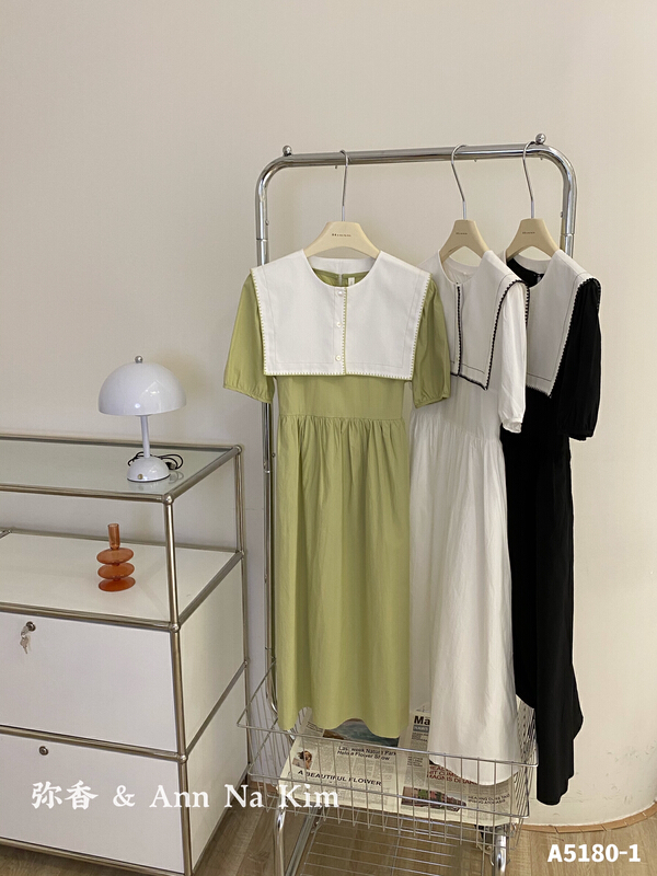 New in early summer! [Mi Xiang] slim and versatile dress (with waist rope / detachable shawl) 5180-1# hjy