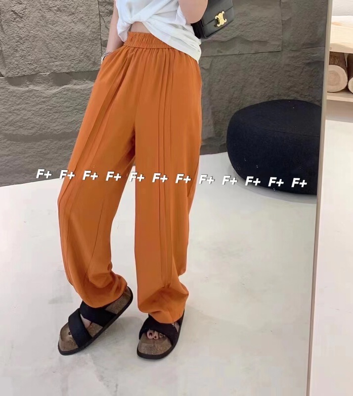 【F】 Elastic High Waist Wide Leg loose casual pants 1359# HBx