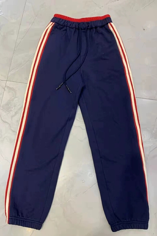 New year in early spring! [kakajia] contrast color side strip tie foot fashionable sportswear casual pants 8681# ozq