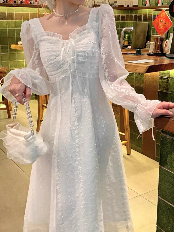 New year in early spring! [L.L studio] French romantic embroidery dress 7210# PCZ