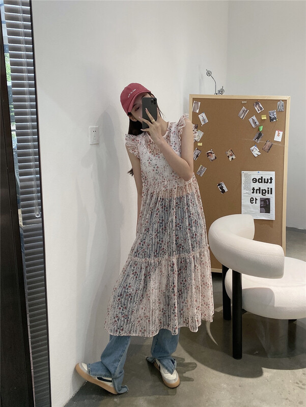 [modern 197] Korean slim floral dress 5598# zyh
