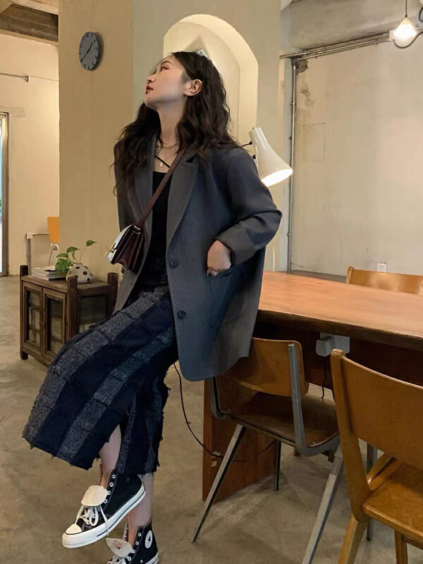 goods in stock! New year in early spring! [centre] women's senior design sense niche suit 2846# JJ