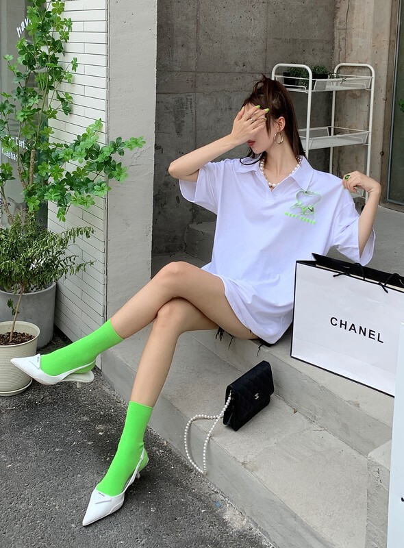 New in early summer! [our] Korean fashion pants missing short sleeve T-shirt 8957# LSW