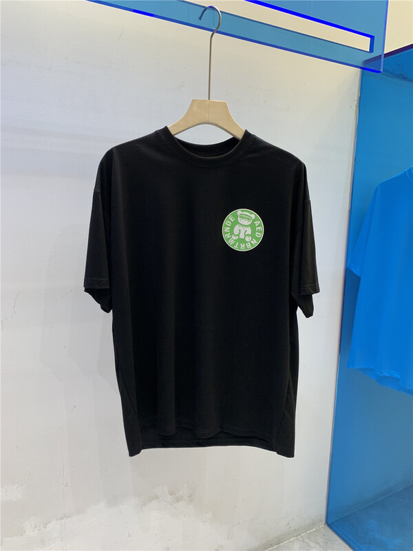 [Parkson] round neck loose print short sleeve T-shirt 5681# ZZL