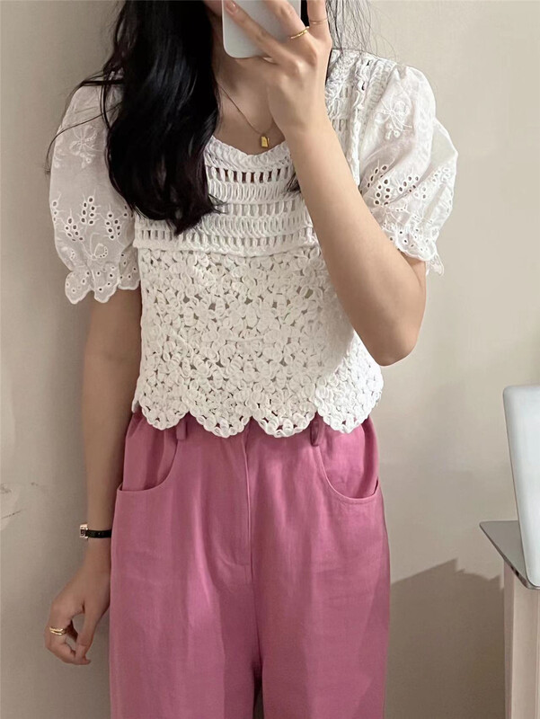 New in early summer! [Susan] round neck ladies' youth shirt 1217# LSW