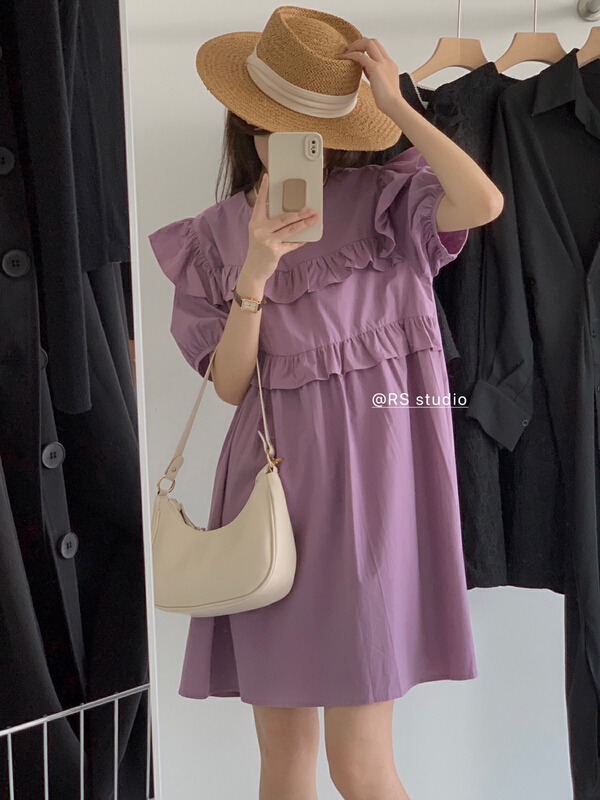 [RS] temperament bubble sleeve fashion dress dh1106# XYY