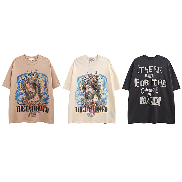 [the unvowed] men's and women's personalized pattern printed short sleeve T-shirt 2260# ZZL