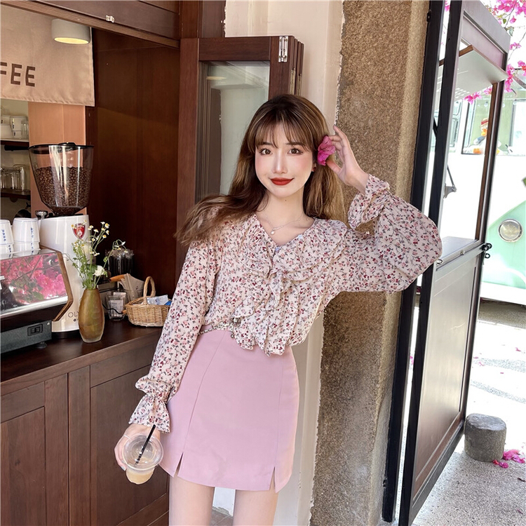 goods in stock! New year in early spring! [timely rain] Hanfeng ins sweet skirt c2129# WPL