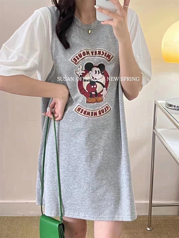 [Susan] Mickey print fashion dress 18305# LSW