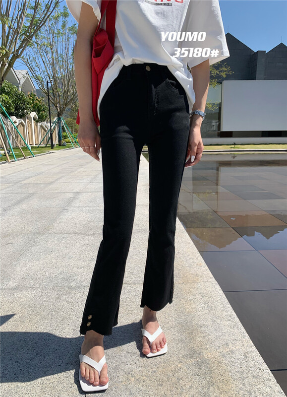 Summer new! [suxinlan] fashion elastic small leg jeans 35180# LSL