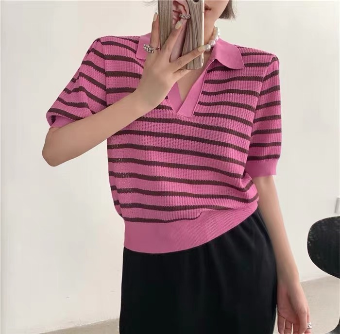[tab CP] stripe versatile Korean sweater ys1-8117# CSX