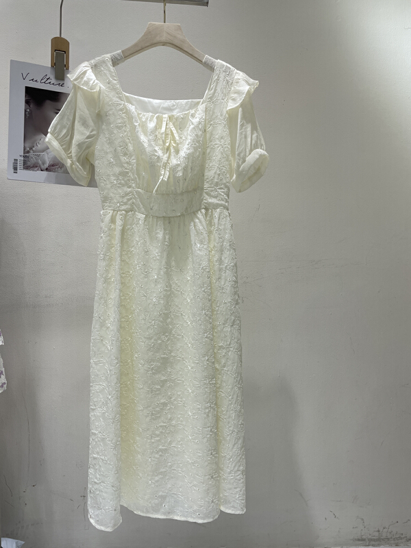 [Yingying new clothes] fashion solid color medium length dress 7486# Cl
