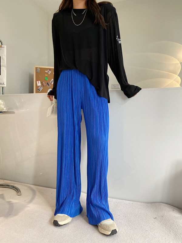 New year in early spring! [modern 197] basic versatile loose wide leg casual pants 1335# zyh