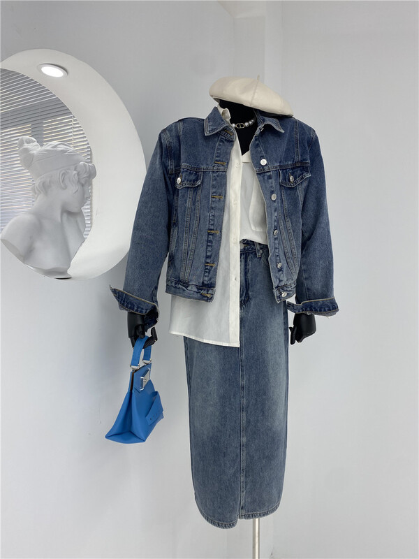 Cxdhh / new in early spring! [soul] Korean single breasted handsome denim coat ys1-xc17-bx16077211w# CSX