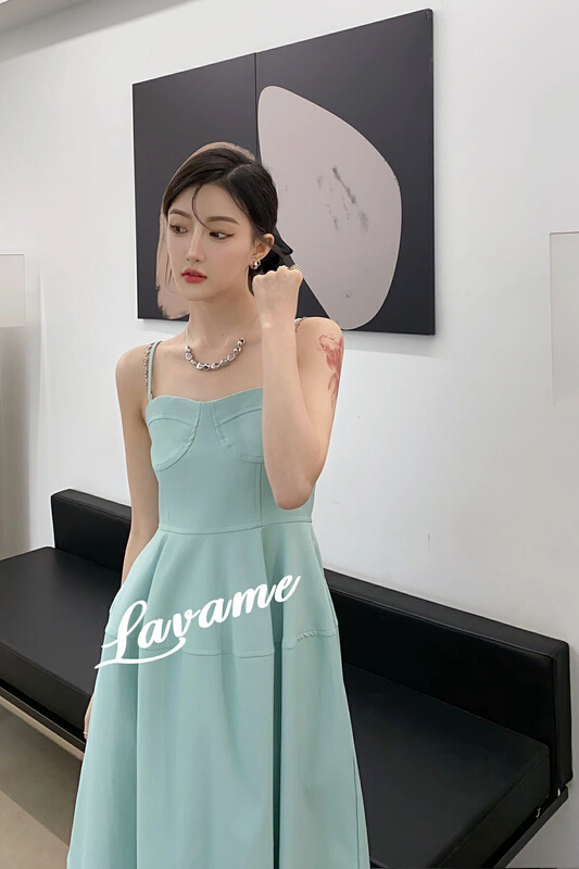 [benyan] temperament Hepburn style small black skirt suspender versatile dress 6029# zxx