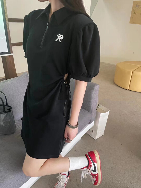 [an studio] bubble sleeve lady dress ys1-8785# ll