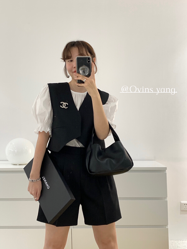 [ovinsyang] high waist suit casual shorts 8713# WTT