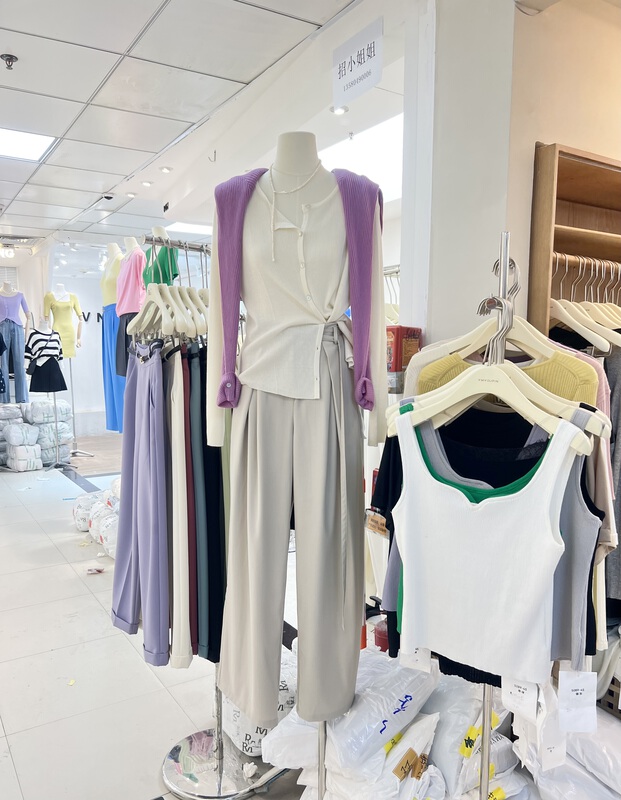 goods in stock! New in early summer! [Yimei] simple and comfortable loose fitting trousers (with waist rope) 8015# LSL