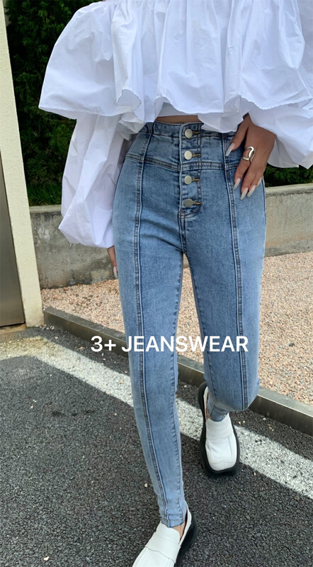 New in early summer! [3 +] fashion high waist and small leg jeans 2012# ozq