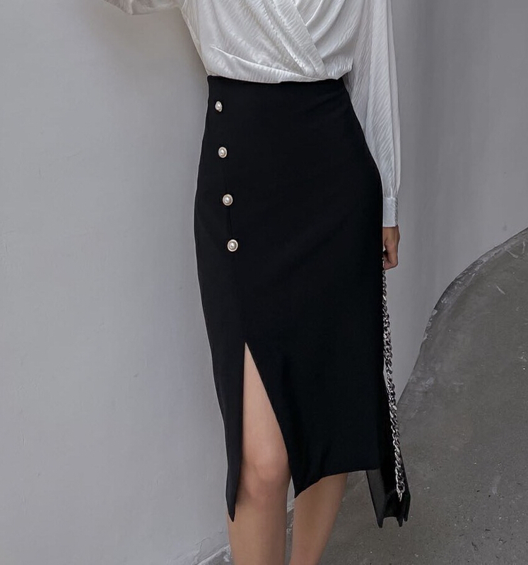 [style] elegant split fashion skirt (skirt only) 8353# XBL