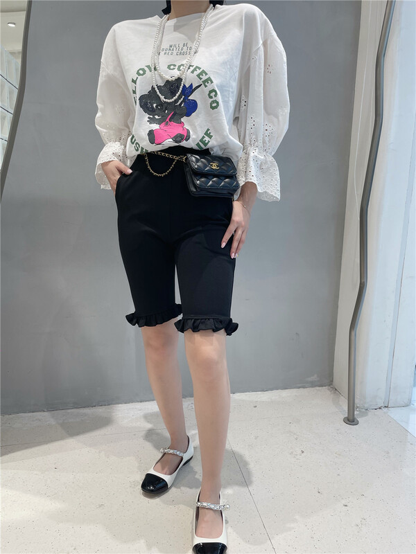 [rich rich] Korean version of versatile solid color casual shorts 77806# zyh