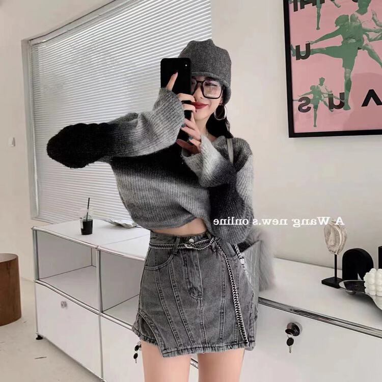 New year in early spring! [X1] design sense, retro, foreign style, thin skirt pants (without chain) w208# LSL