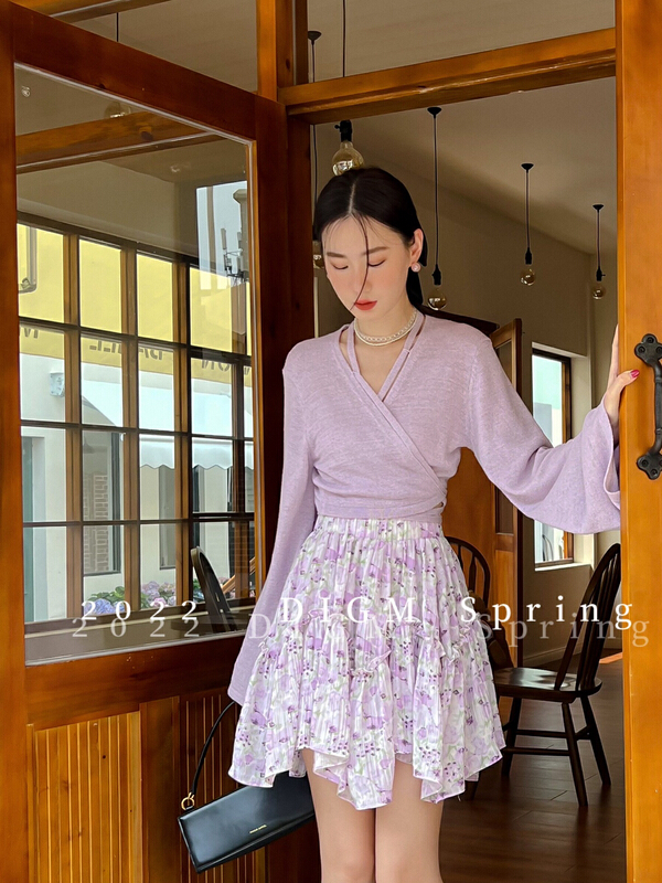 New in early summer! [digm] Korean Style Floral irregular skirt 3516# zxx