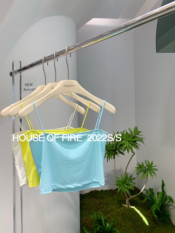 [huohuohuo huodres] simple and versatile solid color vest / sling 22054# ozq