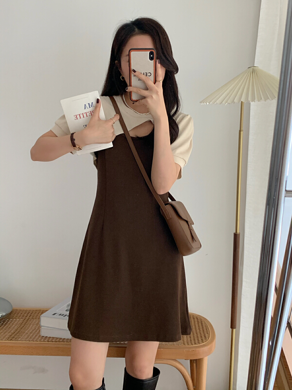 New year in early spring! [victory. 2] fashion short style outer top + slim suspender skirt suit b95# WPL