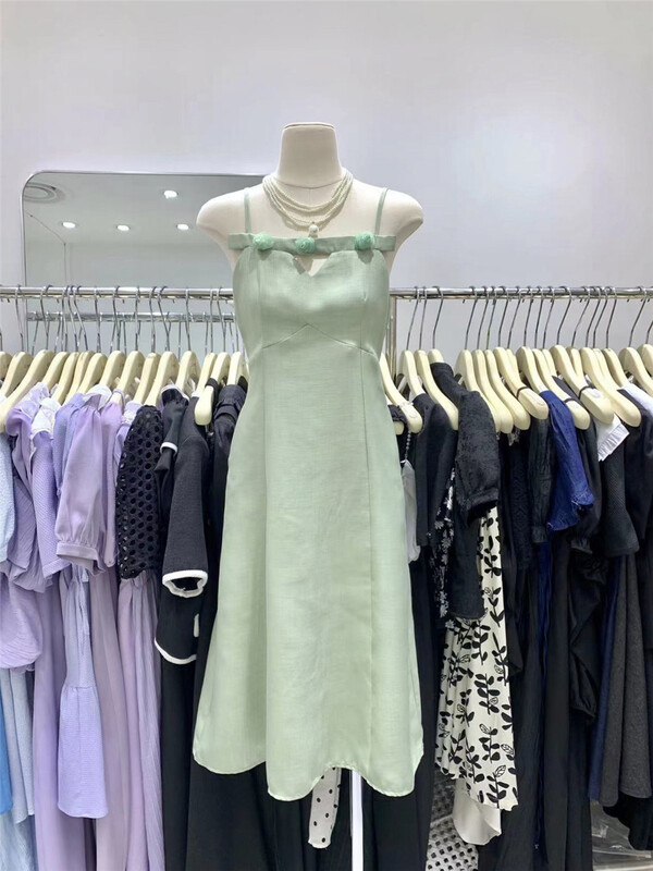 [u.me] sleeveless Pleated Dress 59900# hjy