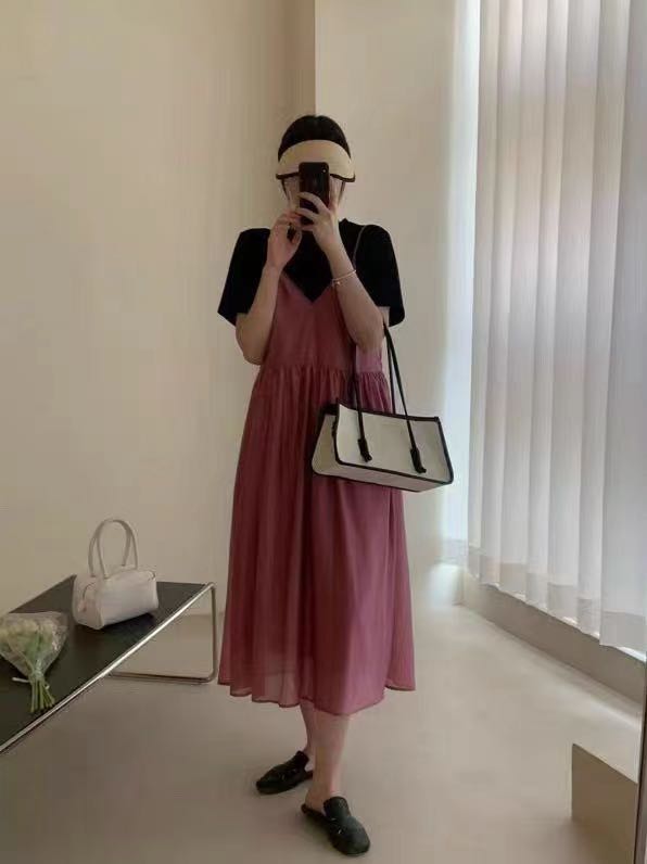 goods in stock! New in early summer! [RS] Tiansi temperament simple suspender dress rs1561# XYY