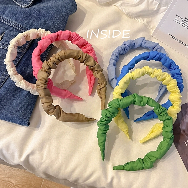 [inside] Korean version simple fold fashion versatile headband t2288# zxl