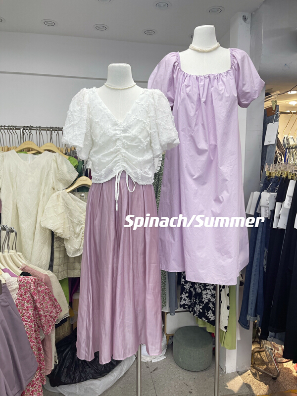 [spinach family] V-neck temperament fashion shirt 6935# HBx