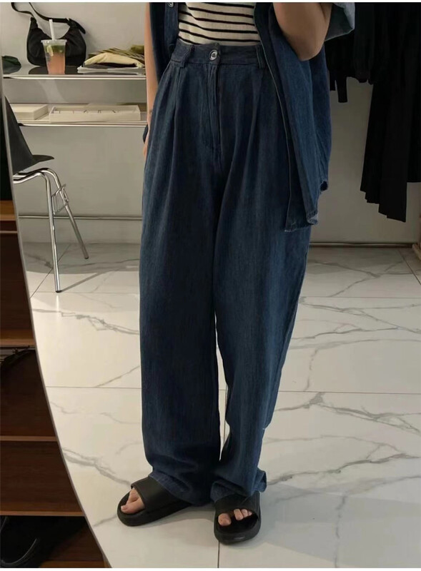 [Zr] Korean loose denim casual pants 6010# XYY