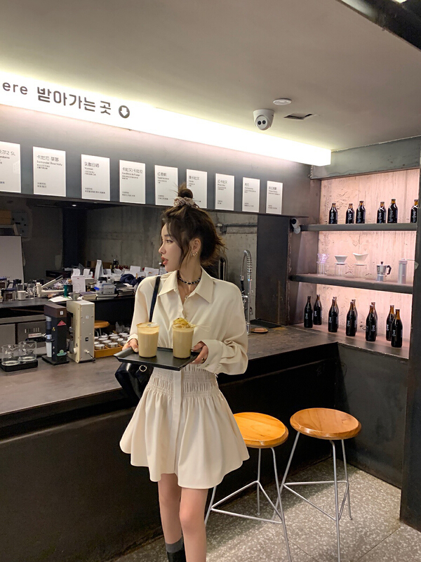 goods in stock! [wgwe] Korean style long sleeve age reducing sweet dress 1214# PCZ