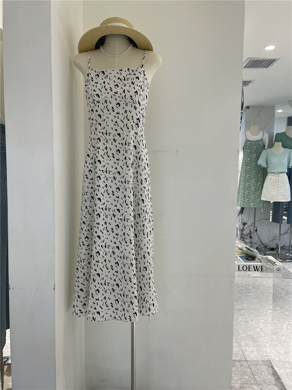 [naimier] suspender color matching age reducing gentle dress 2116# LSW