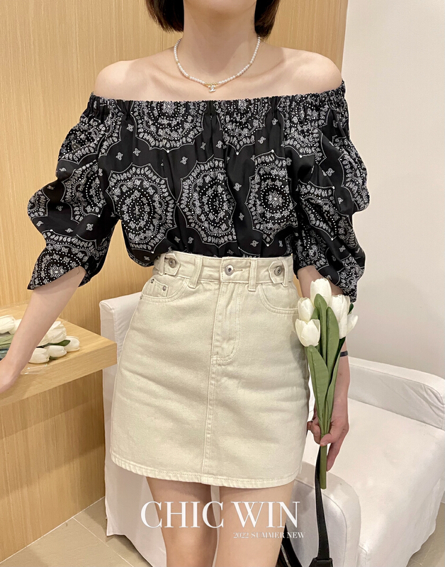 [chic win] Korean fashion pattern one shoulder shirt 1047# CSX