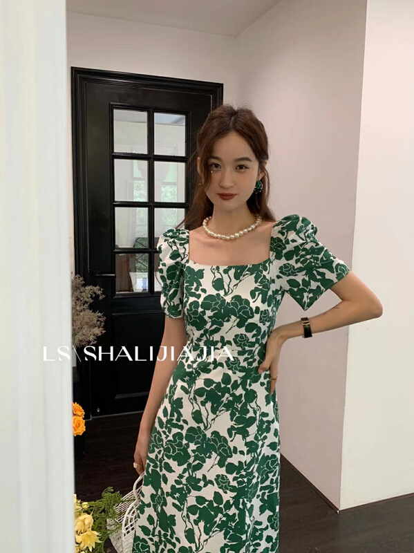 [LS] Korean vintage floral dress 8870-2# WPL