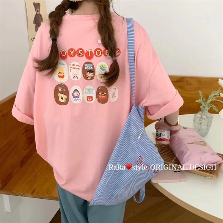 [rara] cartoon comfortable Korean Pullover short sleeve T-shirt 1369# LSL
