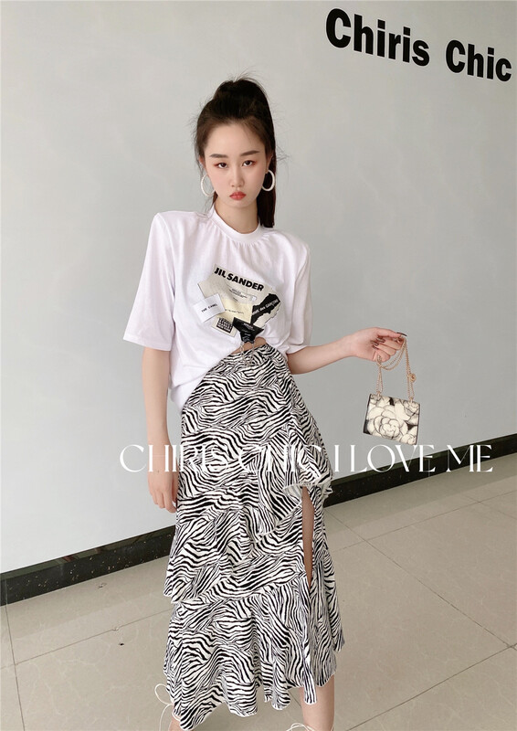 初夏上新!【CHIRIS CHIC】簡約個性圖案百搭短袖T恤  8-3317#  OZQ