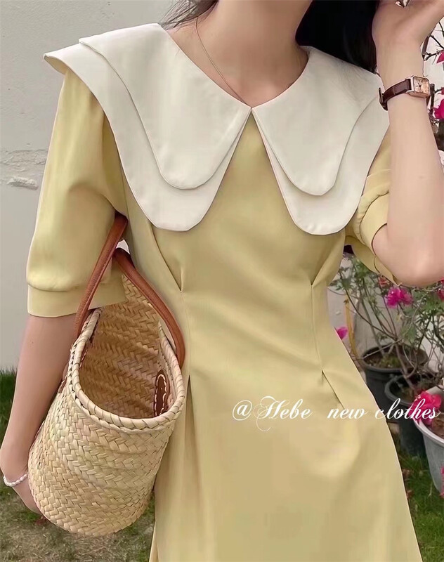 [Hebe] temperament color matching fashion dress 632# XYJ