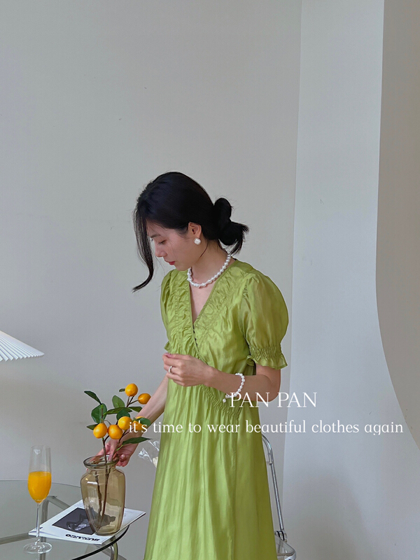 [Panpan] Korean style slim dress 8328# cqw