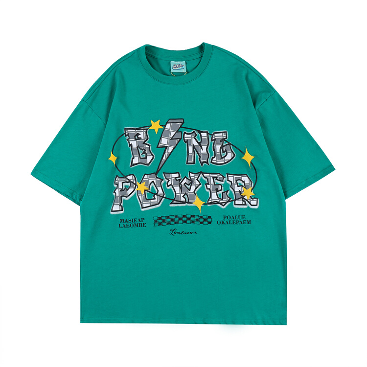 [BNL] men's and women's personalized letter printed short sleeve T-shirt 632# ZZL