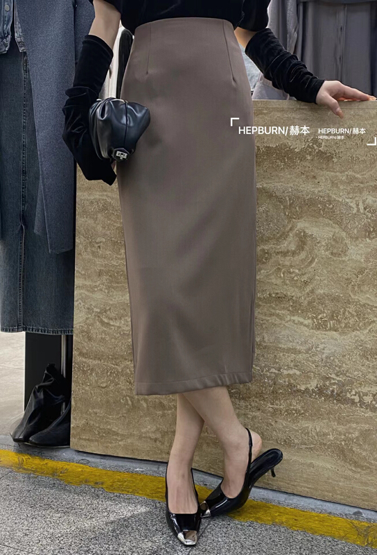New year in early spring! [Hepburn Hepburn] advanced early spring versatile skirt 0031# L