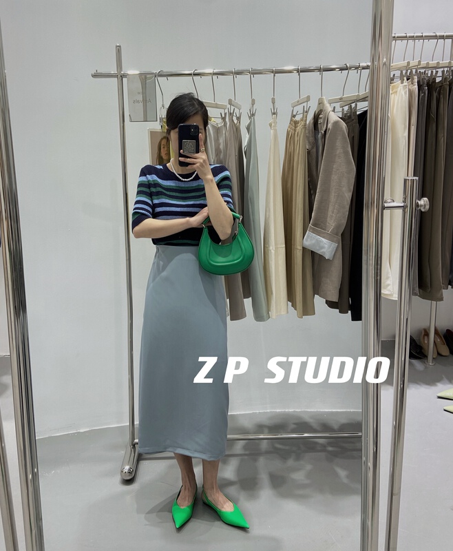 [z.p studios] temperament solid color slim skirt 8029# ZSY