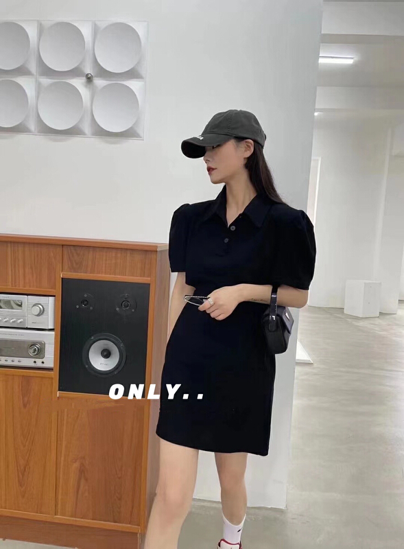 In early summer! [only] Polo neck open waist commuter dress 3128\jj