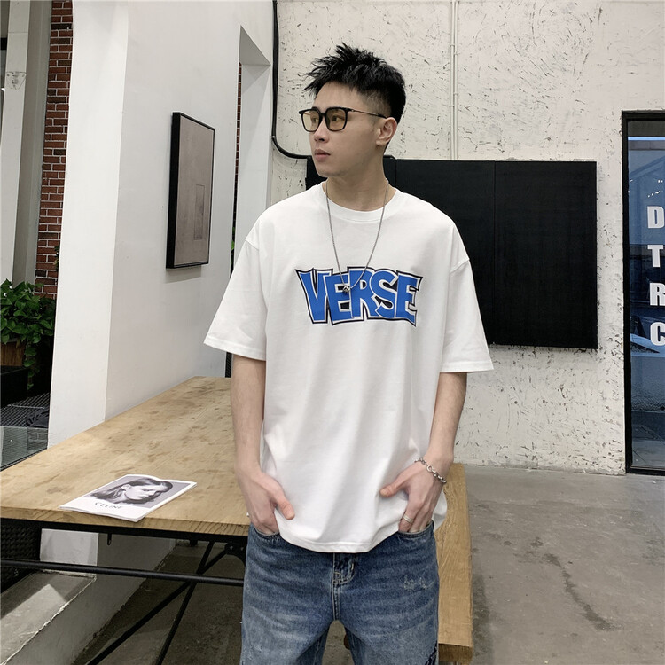goods in stock! New in early summer! [Binli] round neck letter printed short sleeve T-shirt (excluding necklace) j322# ZZL
