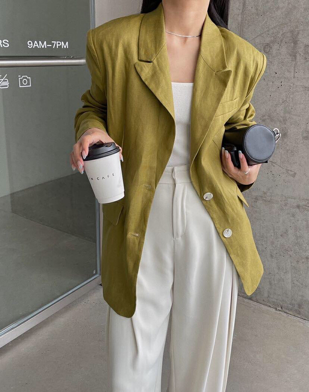 New year in early spring! [soul] Korean style shoulder pad casual suit bx16120211w# CLS